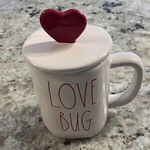 Love Bug Mug with Heart Lid by Rae Dunn